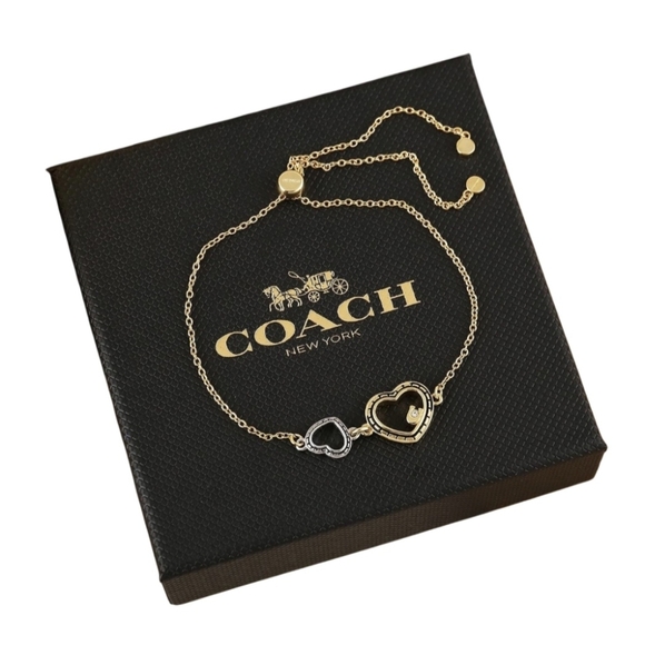 Coach Double Stitch Heart slider bracelet - Picture 2 of 3